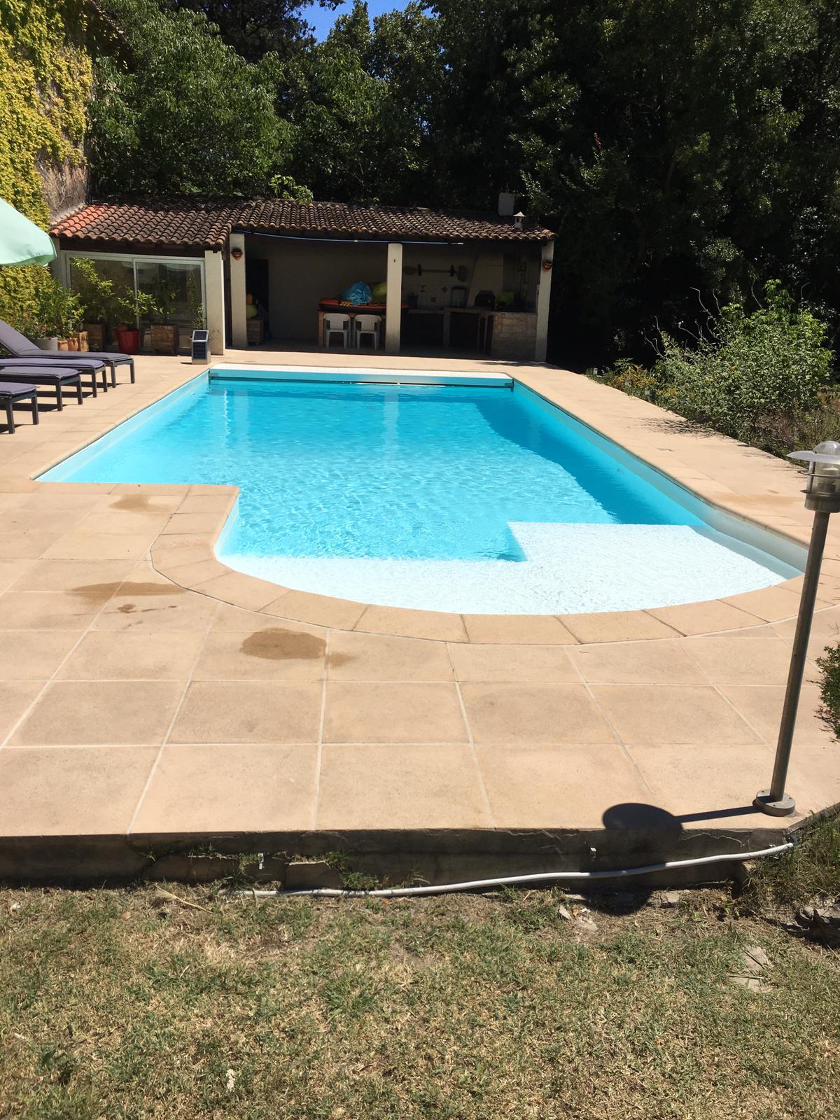 photo, piscine, pvc armée